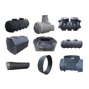 rotatiegegoten ondergrondse watertank